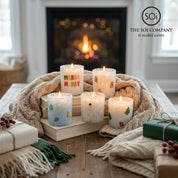 Icon Candle - Snowman & Snowflake