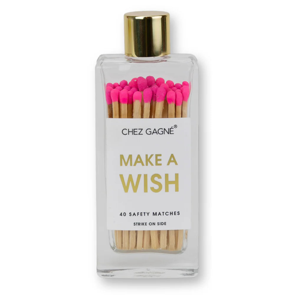 Glass Bottle Matches- Make A Wish