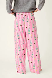 PJ Salvage- Cupcakes & Champagne Flannel Pajama Pants