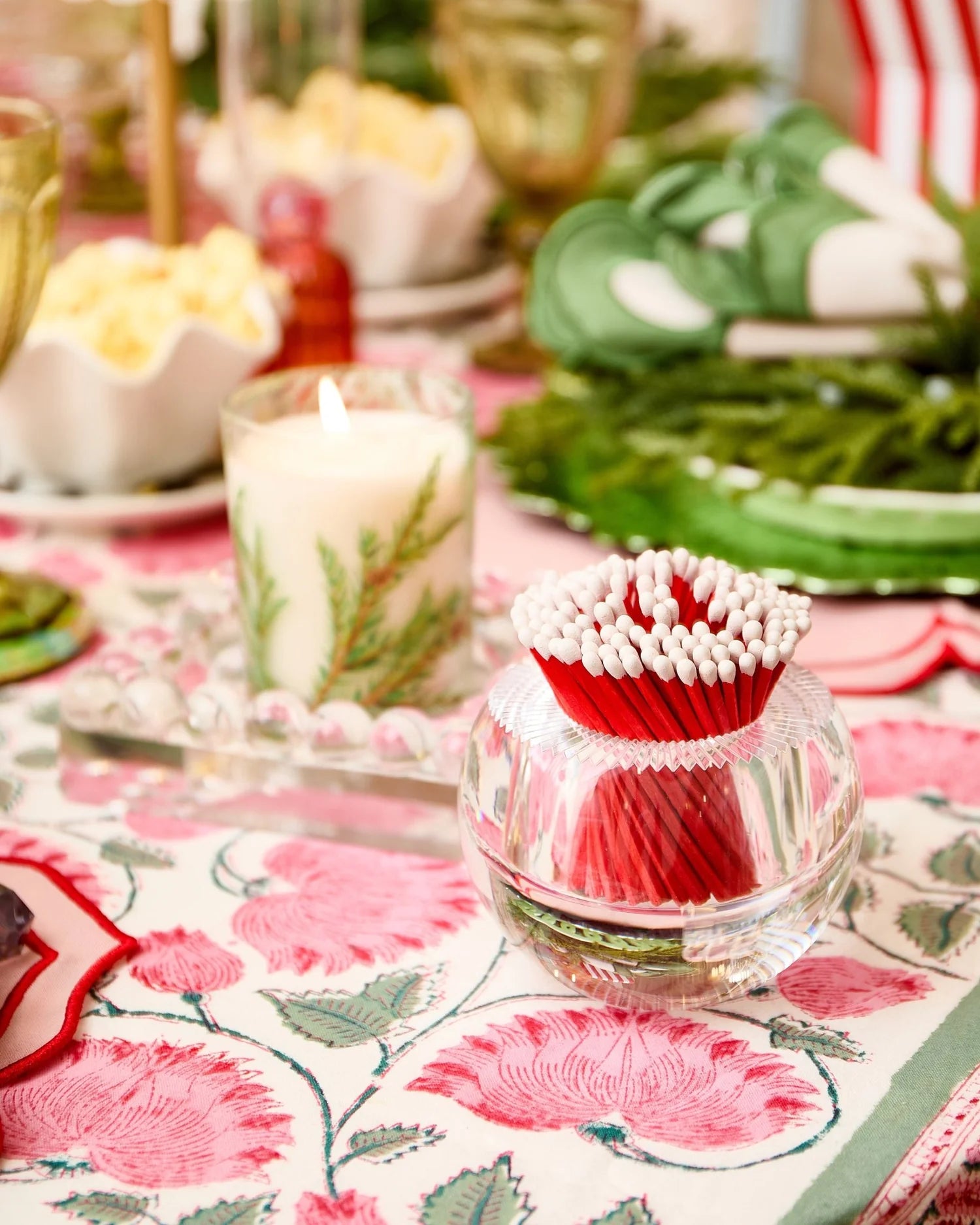 Tart by Taylor Round Match Striker - Candy Cane Matches