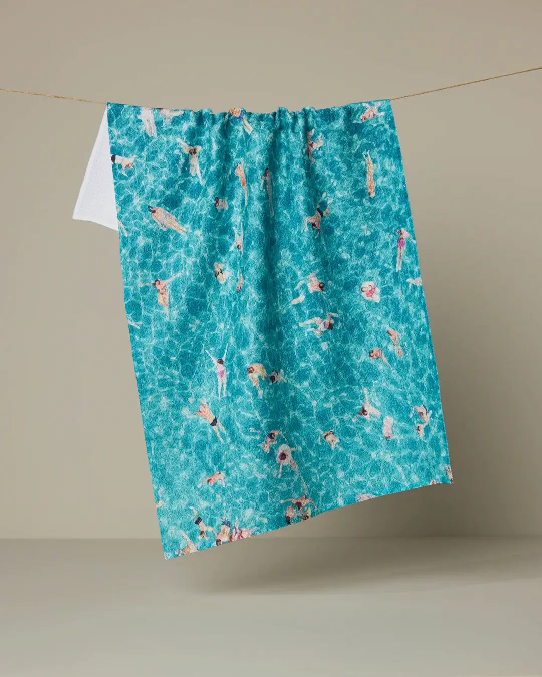 Tea Towel - Swimming Crowd