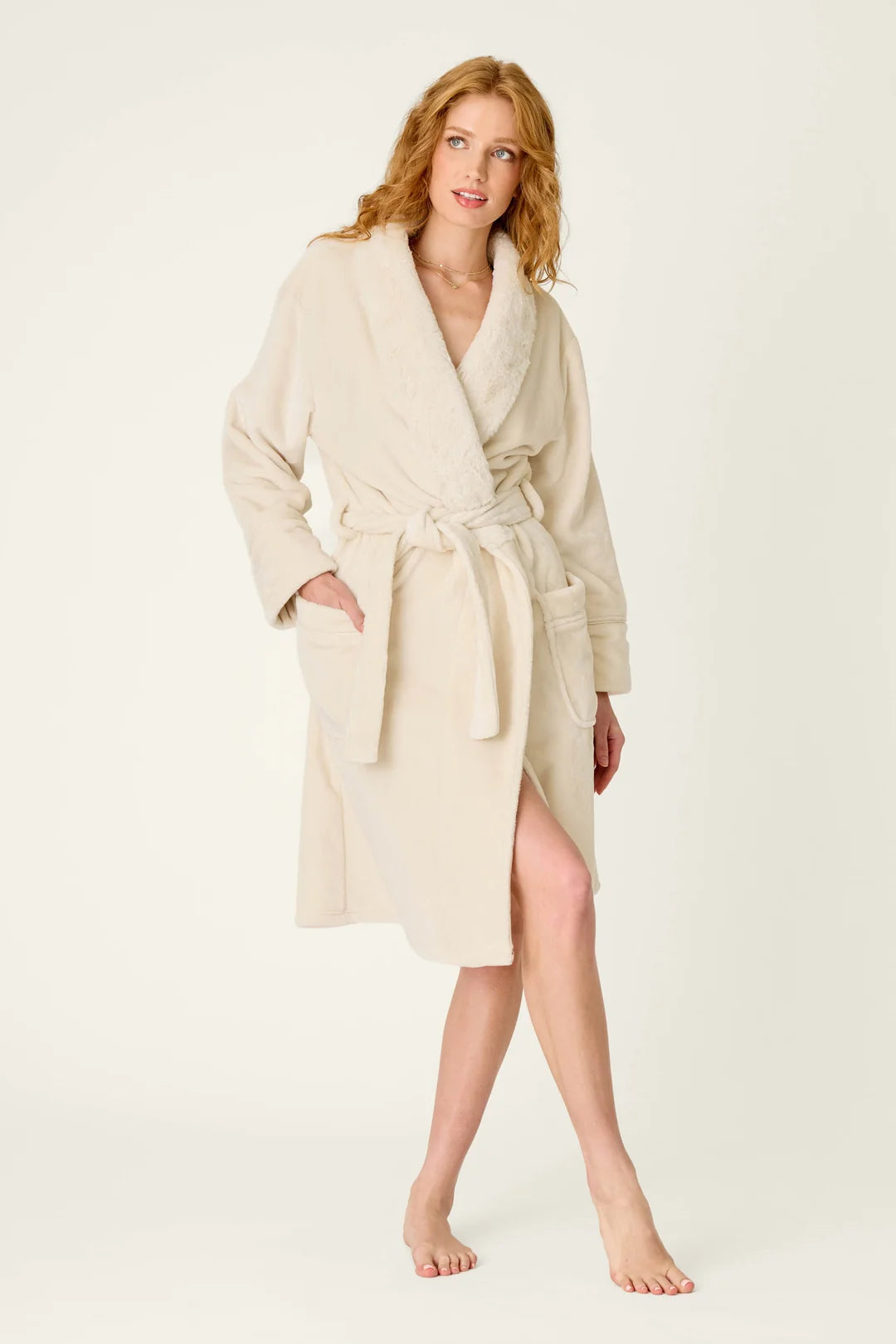 Luxe Plush Natural Robe