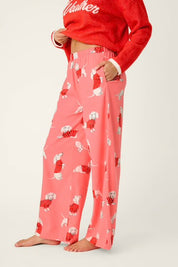 PJ Salvage- Dachshund Print Flannel Pajama Pants