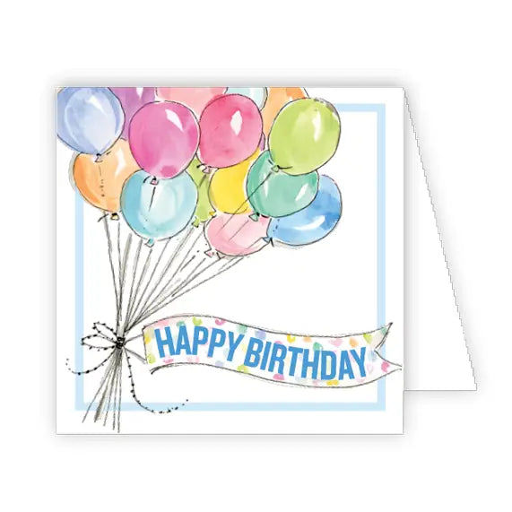 Enclosure Card- Happy Birthday Balloons