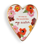 My Sister Art Heart Trinket Dish