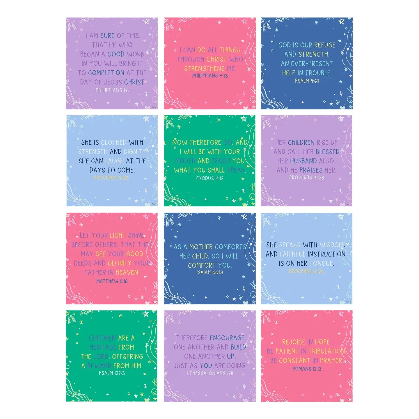 Verses For Mothers - Bible Verses Card Set
