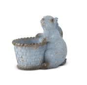 Terracotta Bunny With Open Basket