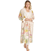 Lightweight Robe Gown- Pop Of Flowers Pink
