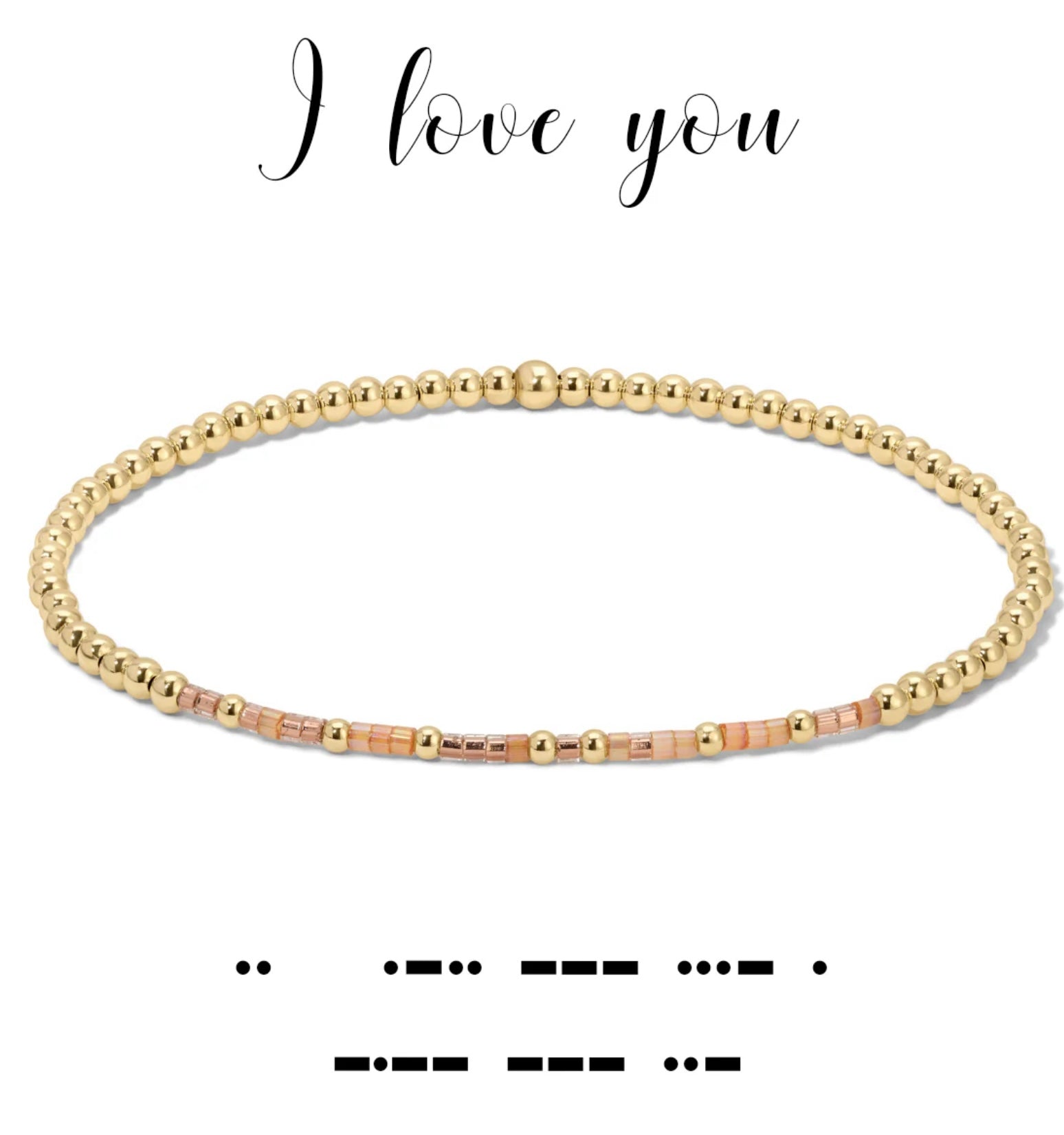 Dot & Dash Bracelet - I Love You