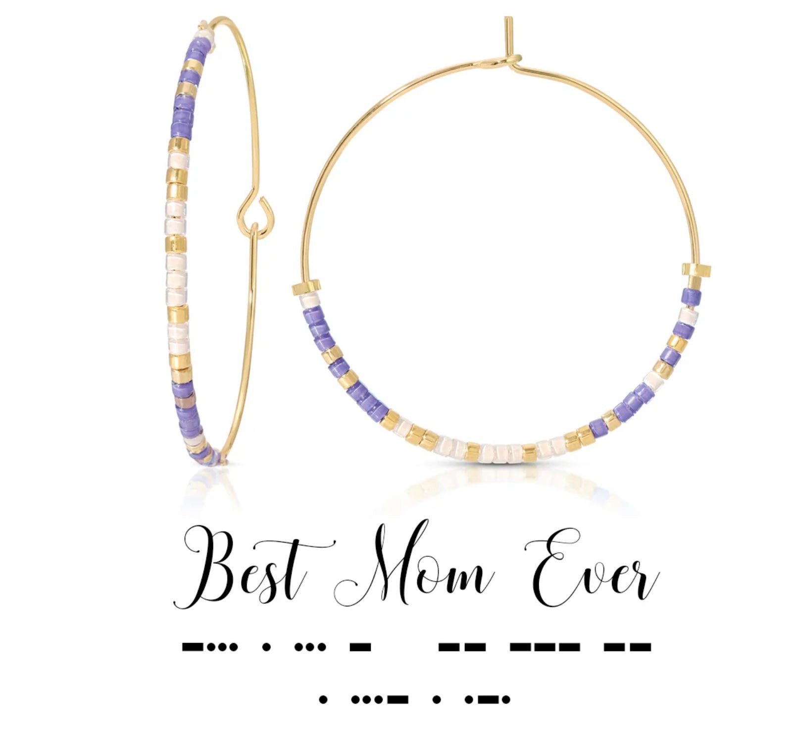 Dot & Dash Earring - Best Mom Ever