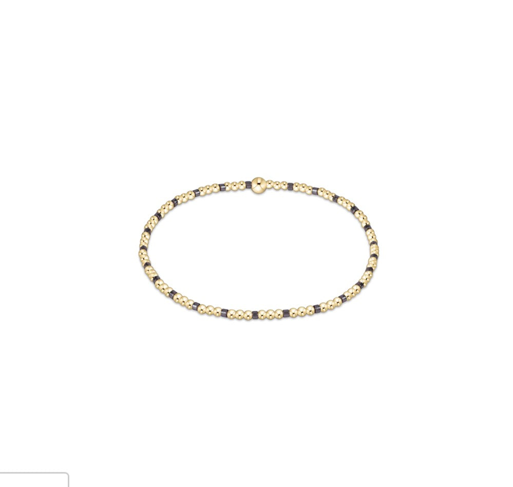 Hope Sincerity Pattern 2mm Bracelet- Taupe with a Twist
