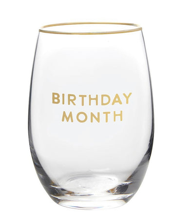 Wine Glass- Birthday Month