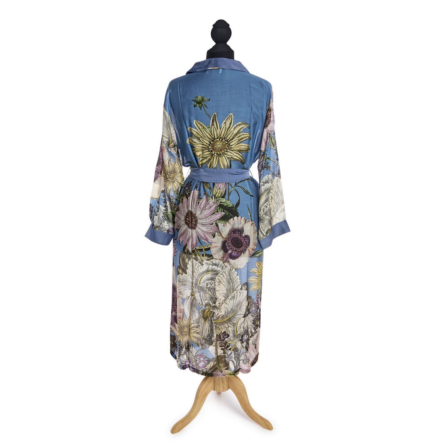 Lightweight Robe Gown- Daisy Cornflower Print