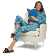 Tropical Printed Pajamas / Blue