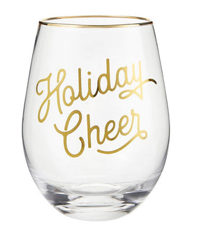 Wine Glass- Holiday Cheer