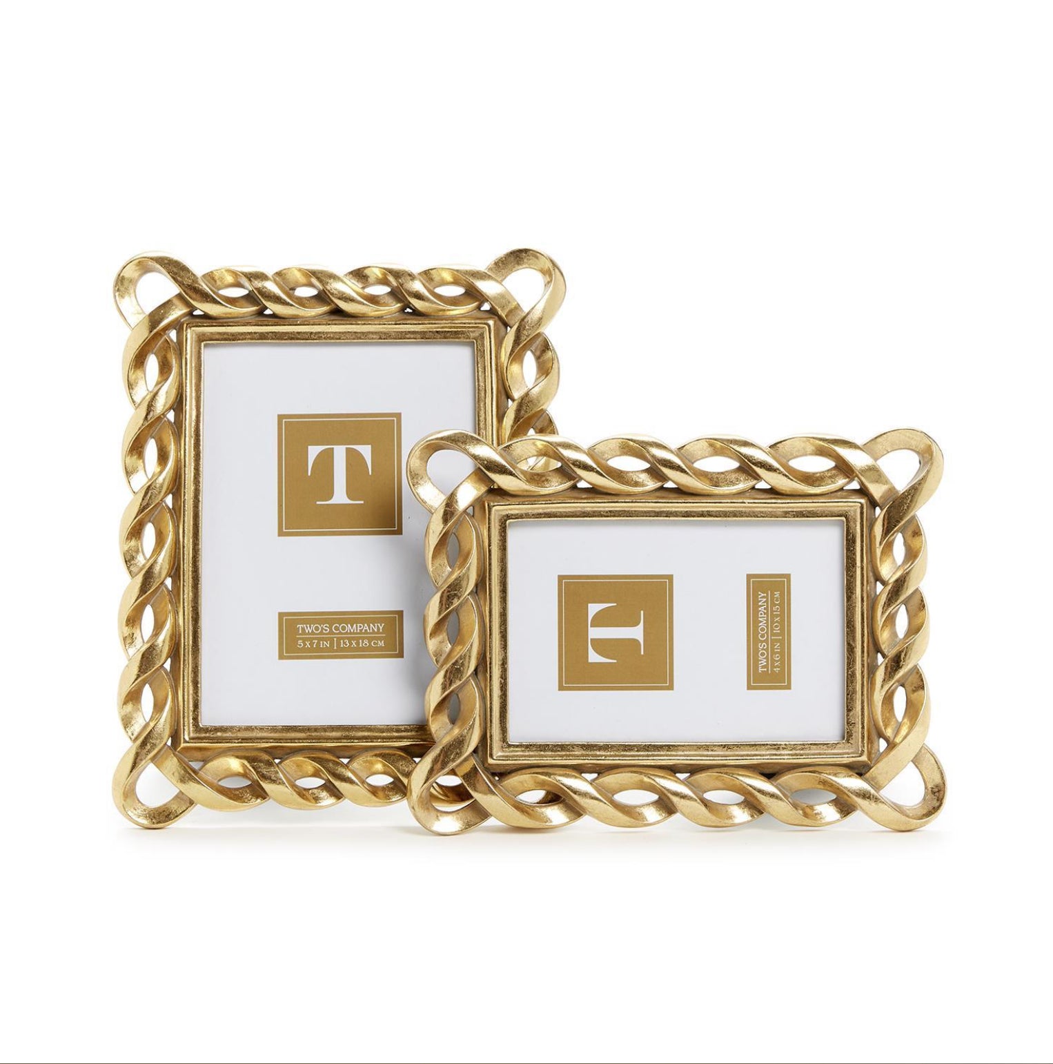 Gold Ribbon Picture Frame - Assorted Sizes