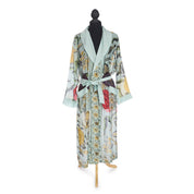 Lightweight Robe Gown- Joy Aqua Print