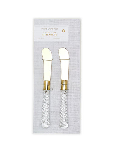 Crystal Clear Set of 2 Spreader on Gift Card