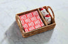 Santa Salt & Pepper Napkin Basket Set