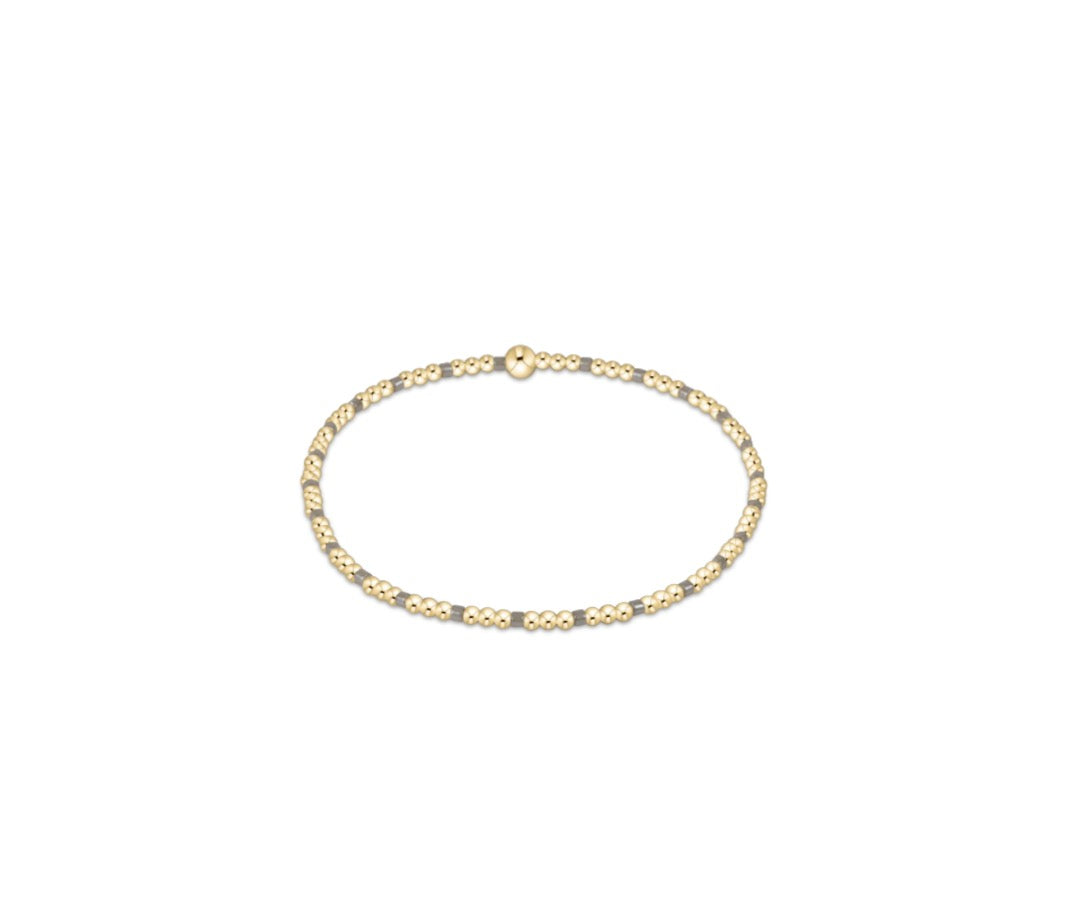 Hope Sincerity Pattern 2mm Bracelet- Milkshake