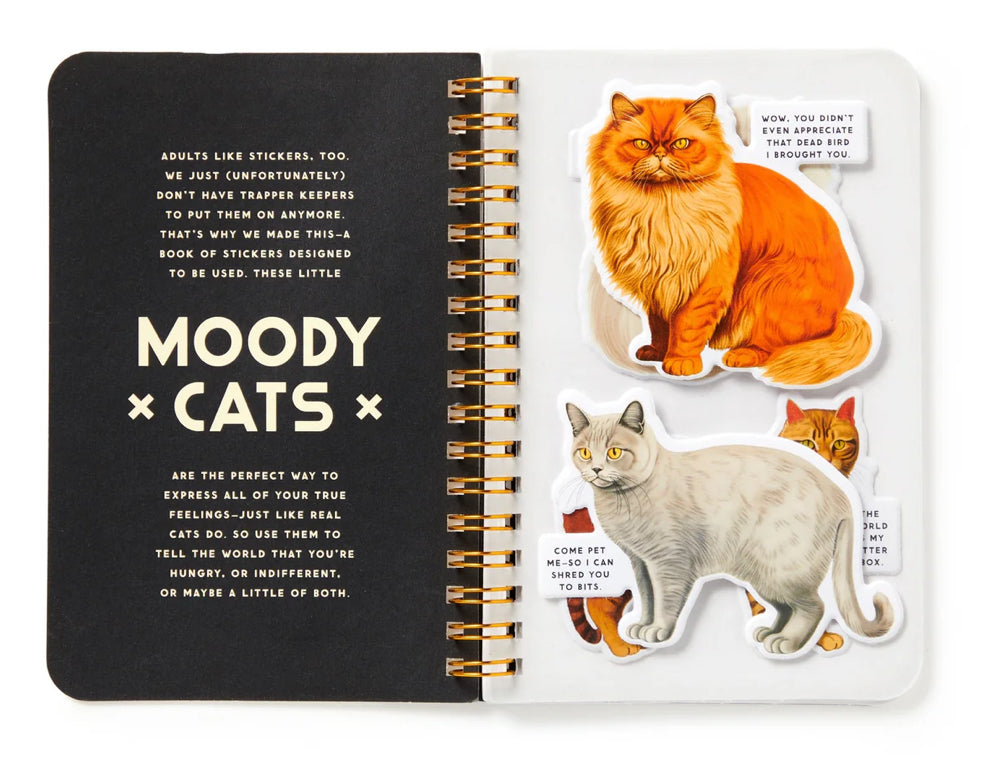 Moody Cats Sticker Book