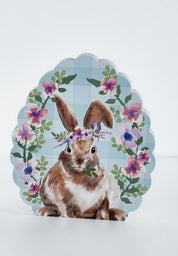 Easter Wooden Table Scalloped Egg