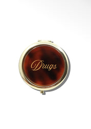 Hand-Painted Drugs Handbag Hero Pill Compact-Tortoise