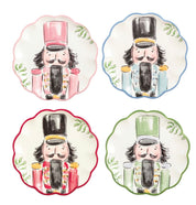 Green Nutcracker Dessert Plate
