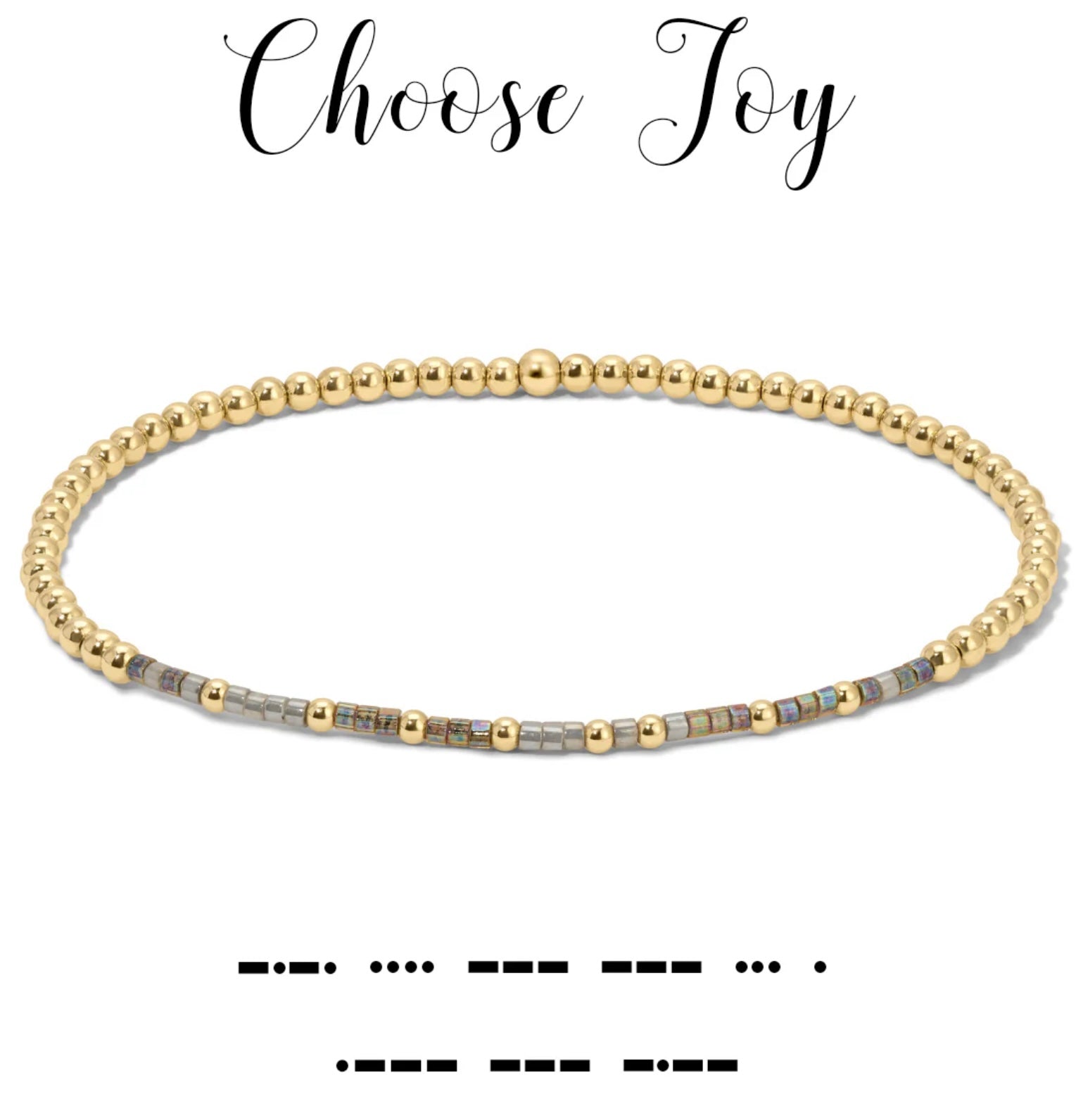 Dot & Dash Bracelet - Choose Joy