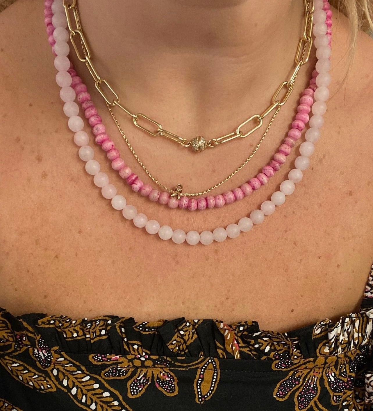 Mac & Malley Necklace - Light Pink