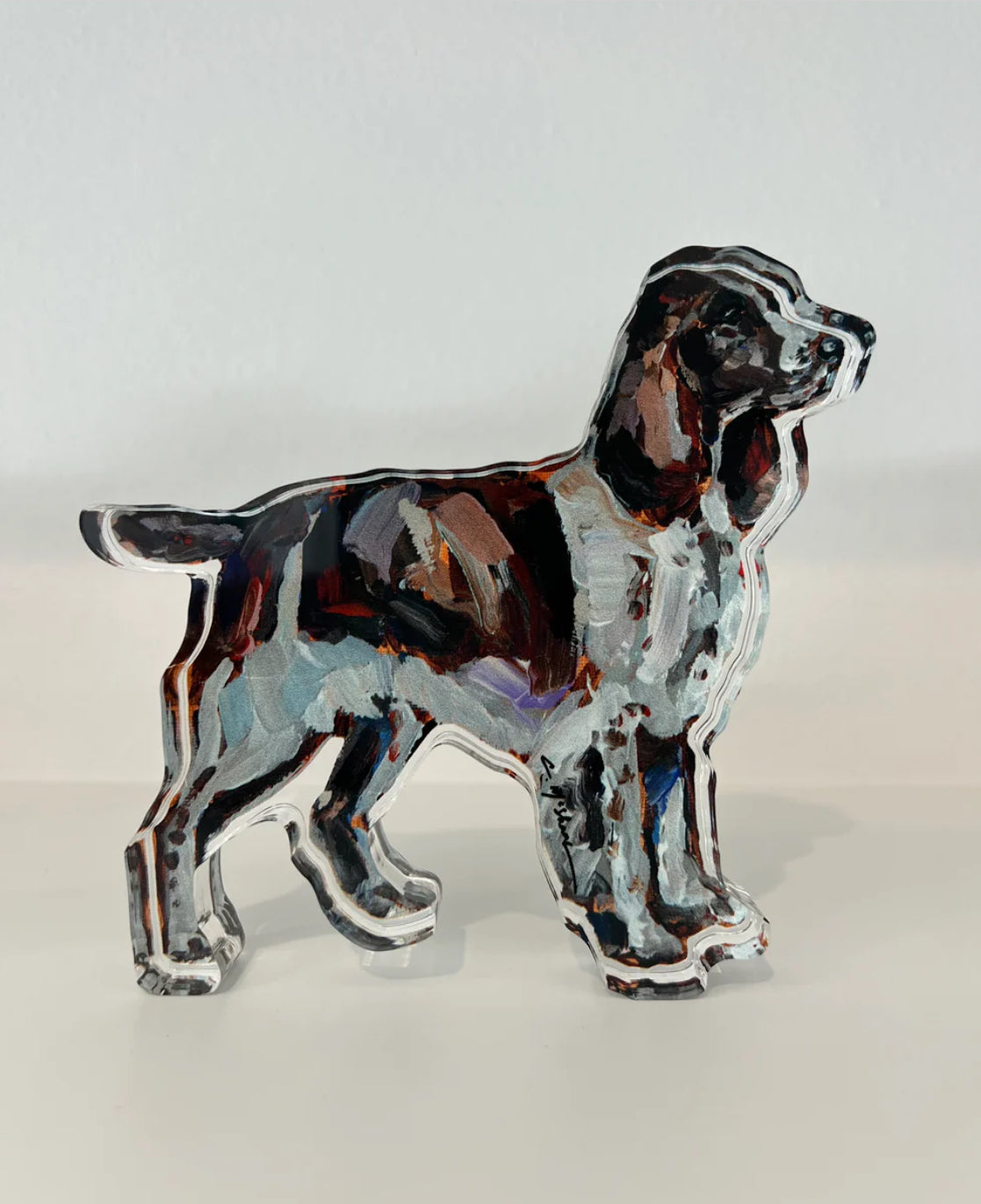 Acrylic Tabletop Dog - English Springer Spaniel
