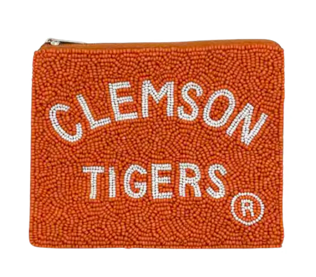Beaded Pouch- Clemson Tigers