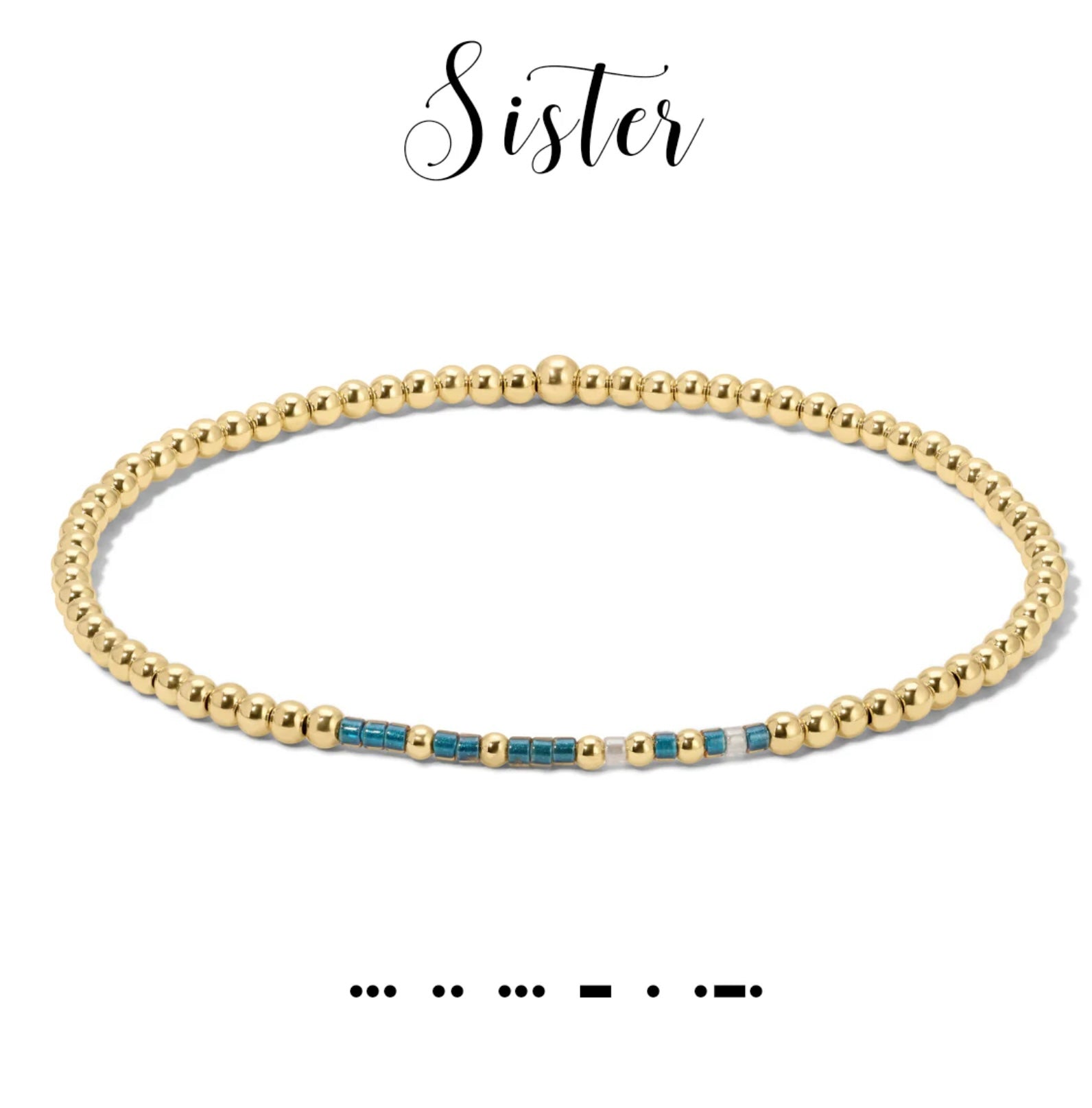 Dot & Dash Bracelet - Sister