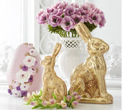 Resin Gold Foil Easter Bunny