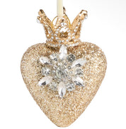 Love Warm Wish Glitter Heart Ornament