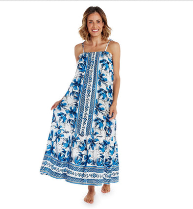 Blue Gardens Maxi Dress