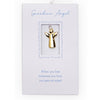 Gold Guardian Angel Charm On Gift Card - Assorted Messages