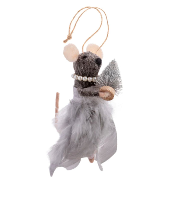 Felt Ornaments Ballerina Mice