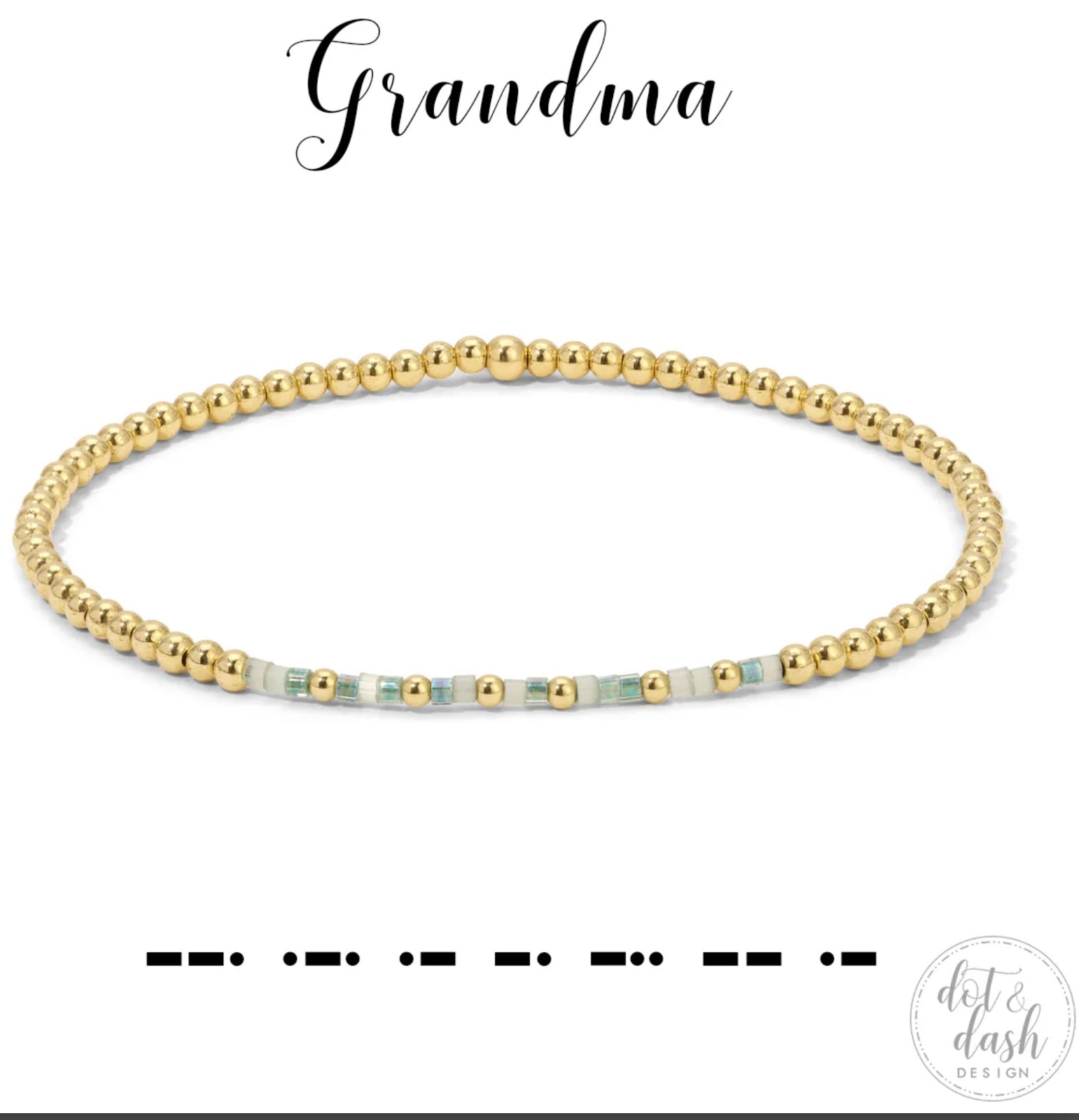 Dot & Dash Bracelet - Grandma