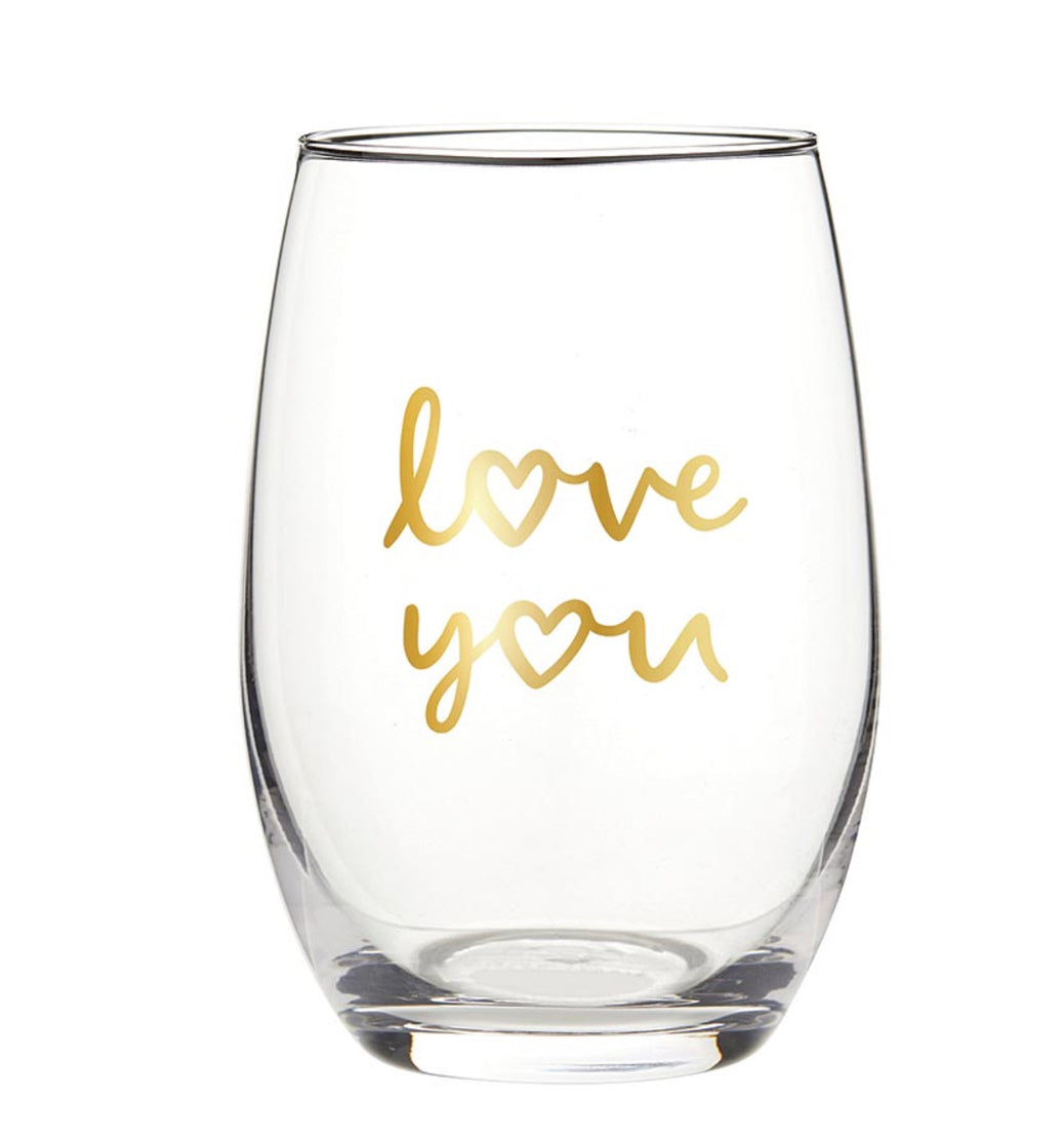 Wine Glass - Love You