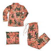 Tropical Printed Pajamas / Pink