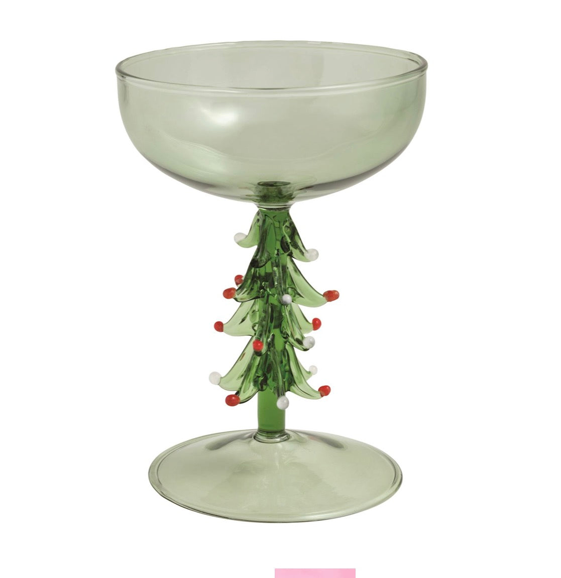 Green Tree Coupe Glass
