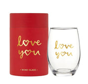 Wine Glass - Love You