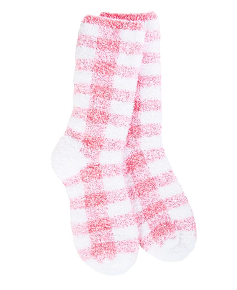 World’s Softest Socks - Pink Check