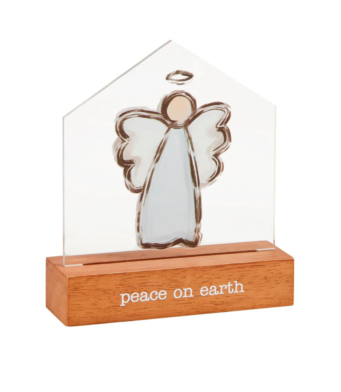 LED Acrylic Xmas Sitter - Angel