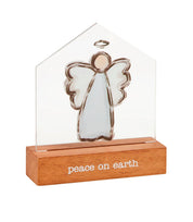 LED Acrylic Xmas Sitter - Angel