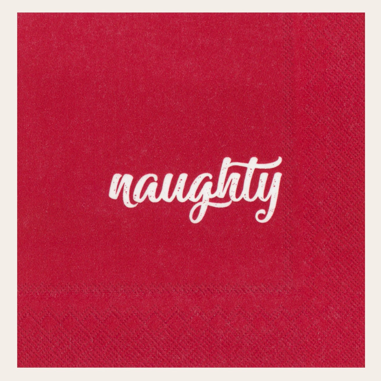 Paper Cocktail Napkin - Naughty & Nice