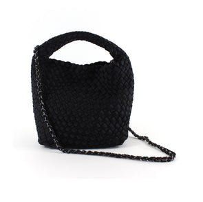Woven Mini-Black Nylon Bag