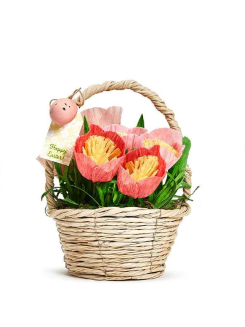 Flower Basket w/Egg Decor A/3