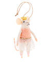 Felt Ornaments Ballerina Mice